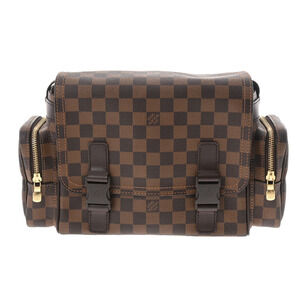 Louis Vuitton Damier Reporter Melville Brown Canvas Shoulder Bag